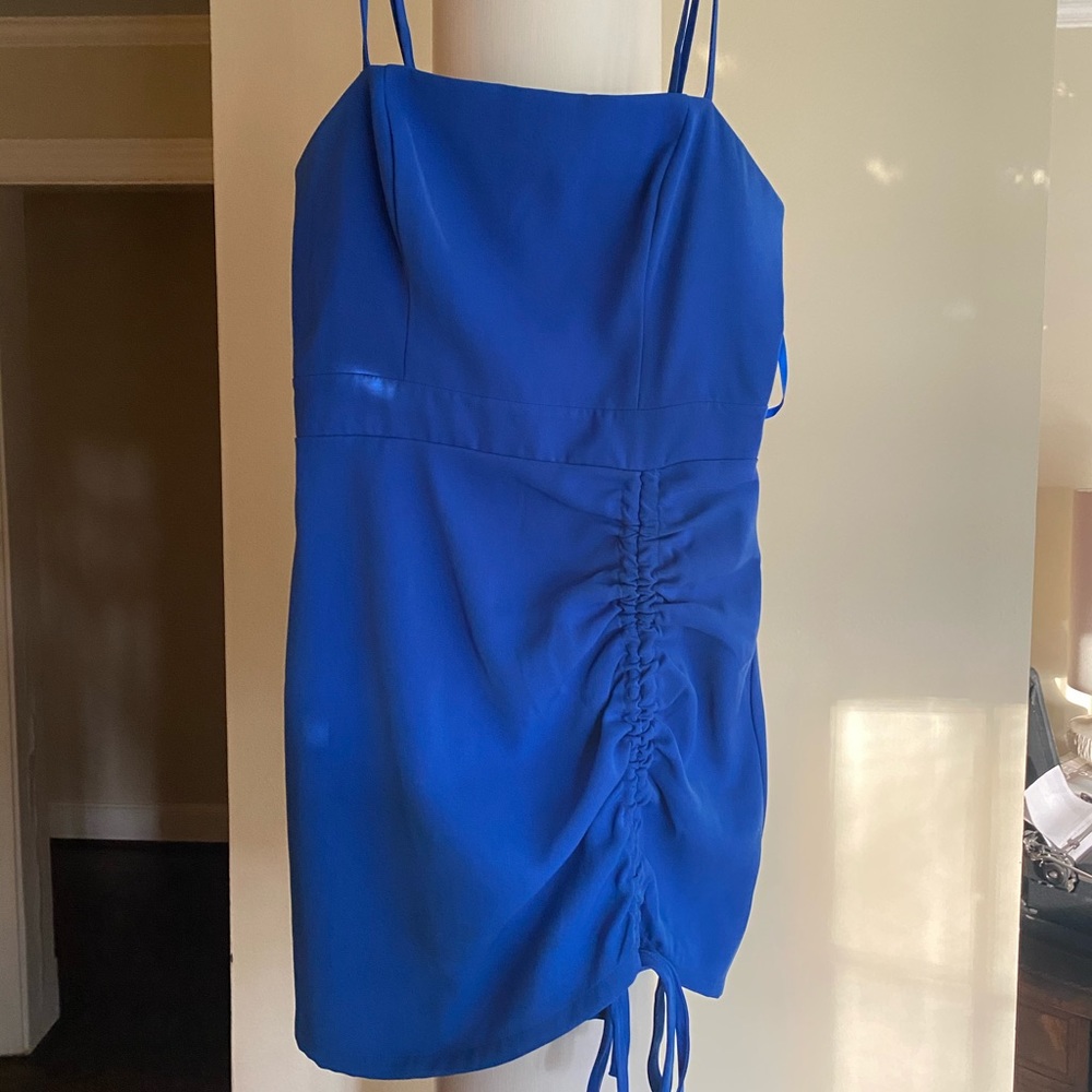 Blue Superdown Mini Dress